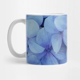 blue leafs flowers plant Mug